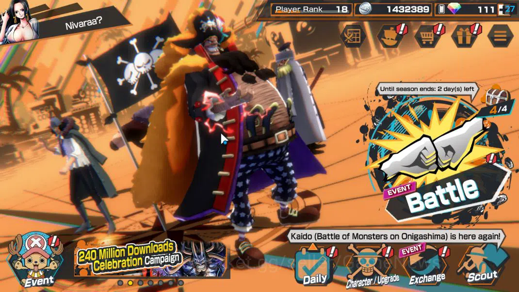 One Piece Bounty Rush Starter Global|5 EX|BP Kuzan,RO Roronoa Zoro,AMS[Borsalino image 1