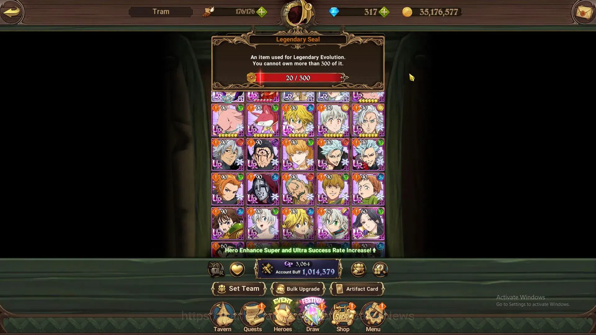 The Seven Deadly Sins: Grand Cross Accounts GLOBAL|1M CC|20 LS,317 Dm|2 LR+7 UR|Burnhild,Eliza image 2