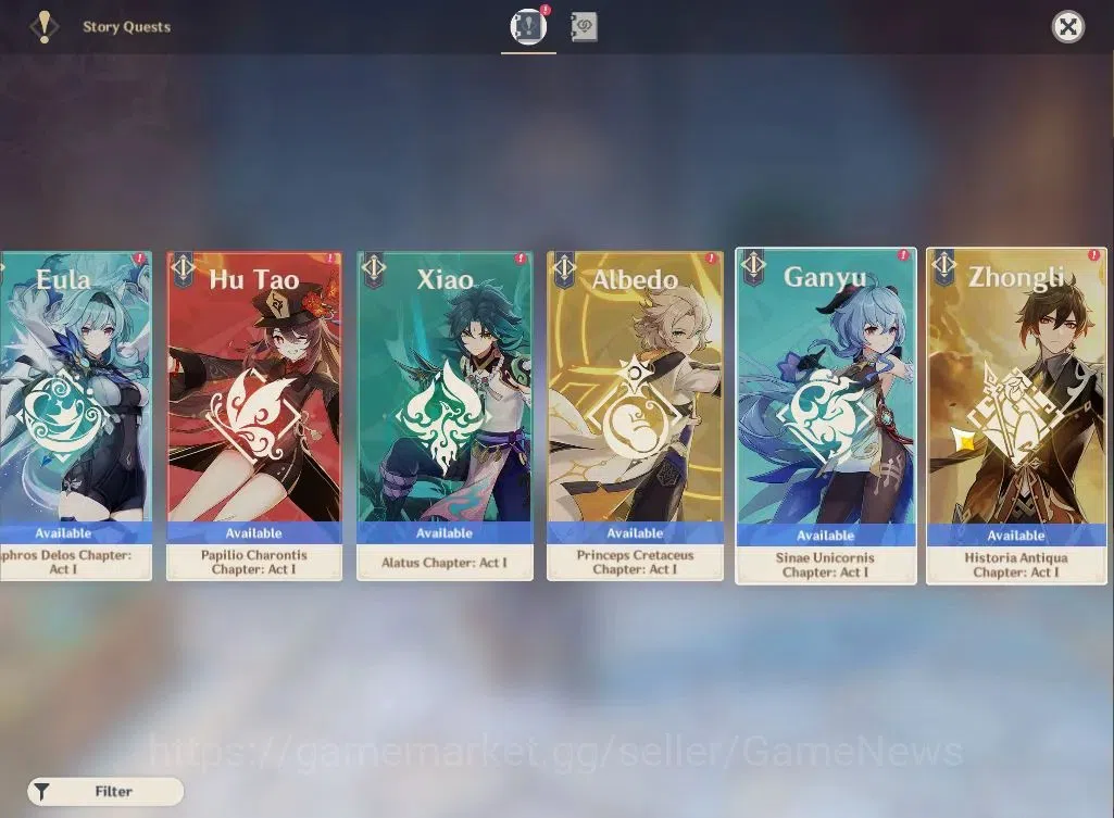 Genshin Impact Accounts ASIA|AR 50|1 Limited+1(*5Weapon)|Flins,Varka,Skrik image 12