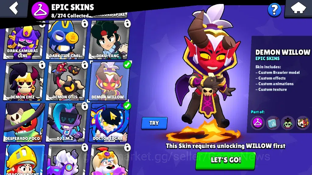Brawl Stars Accounts 1037 Trophy|19 Brawlers 2 Max Lv [Kit,Shade]|8 Epi image 11