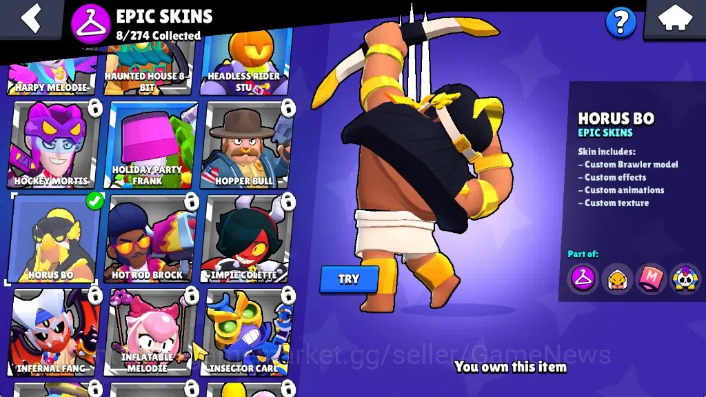 Brawl Stars Accounts 1037 Trophy|19 Brawlers 2 Max Lv [Kit,Shade]|8 Epi image 13
