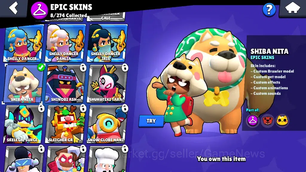 Brawl Stars Accounts 1037 Trophy|19 Brawlers 2 Max Lv [Kit,Shade]|8 Epi image 16