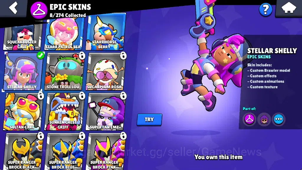 Brawl Stars Accounts 1037 Trophy|19 Brawlers 2 Max Lv [Kit,Shade]|8 Epi image 17