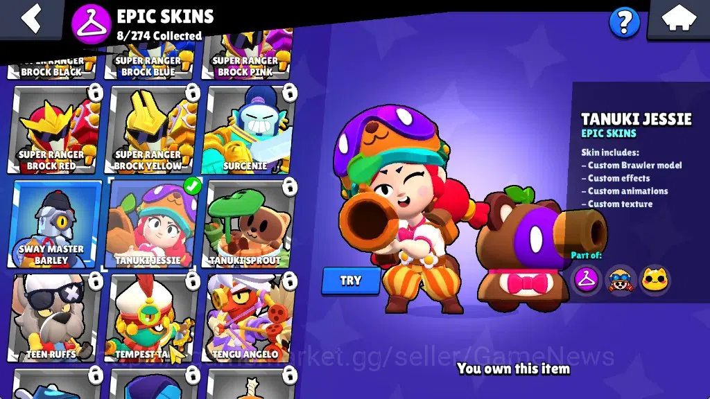 Brawl Stars Accounts 1037 Trophy|19 Brawlers 2 Max Lv [Kit,Shade]|8 Epi image 18