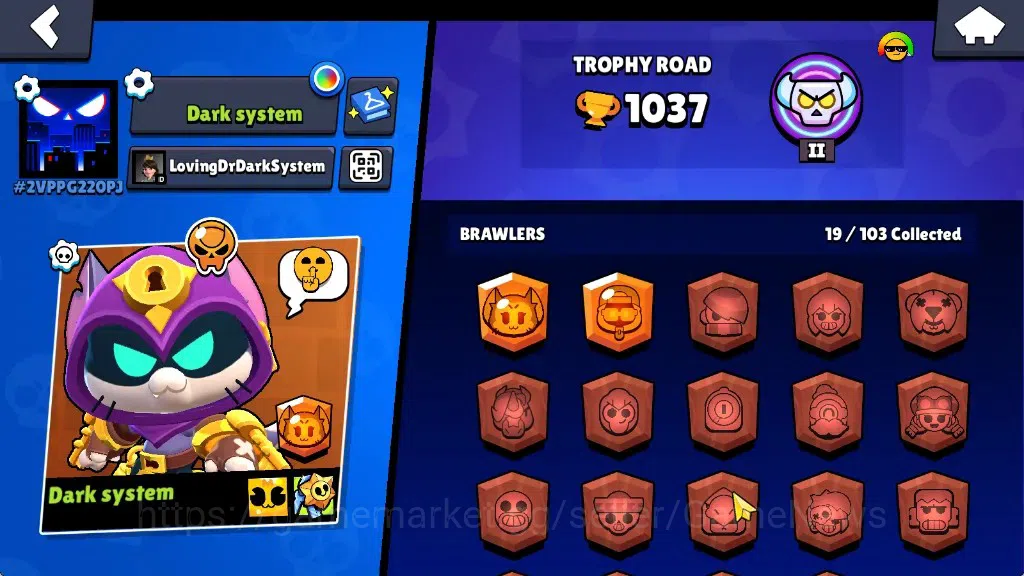 Brawl Stars Accounts 1037 Trophy|19 Brawlers 2 Max Lv [Kit,Shade]|8 Epi image 2