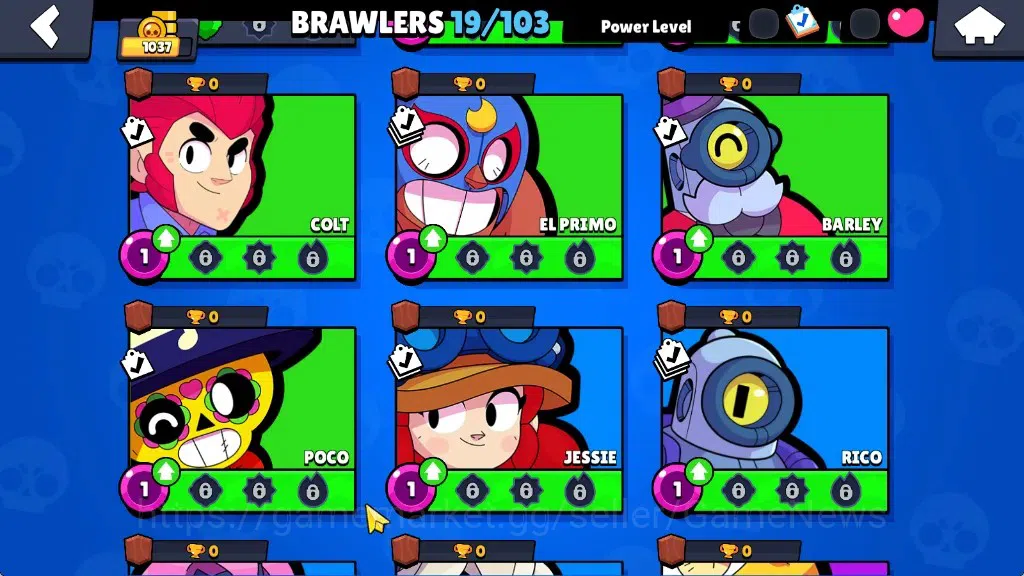 Brawl Stars Accounts 1037 Trophy|19 Brawlers 2 Max Lv [Kit,Shade]|8 Epi image 8