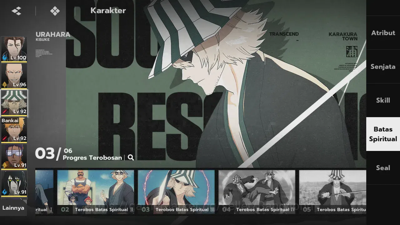 BLEACH: Soul Resonance Accounts Nuverse SEA | Lvl 73 | 11 SSR Seal 9 (Aizen 1/6, Ulquiorra, Ichigo Bankai, Soifon, White 10