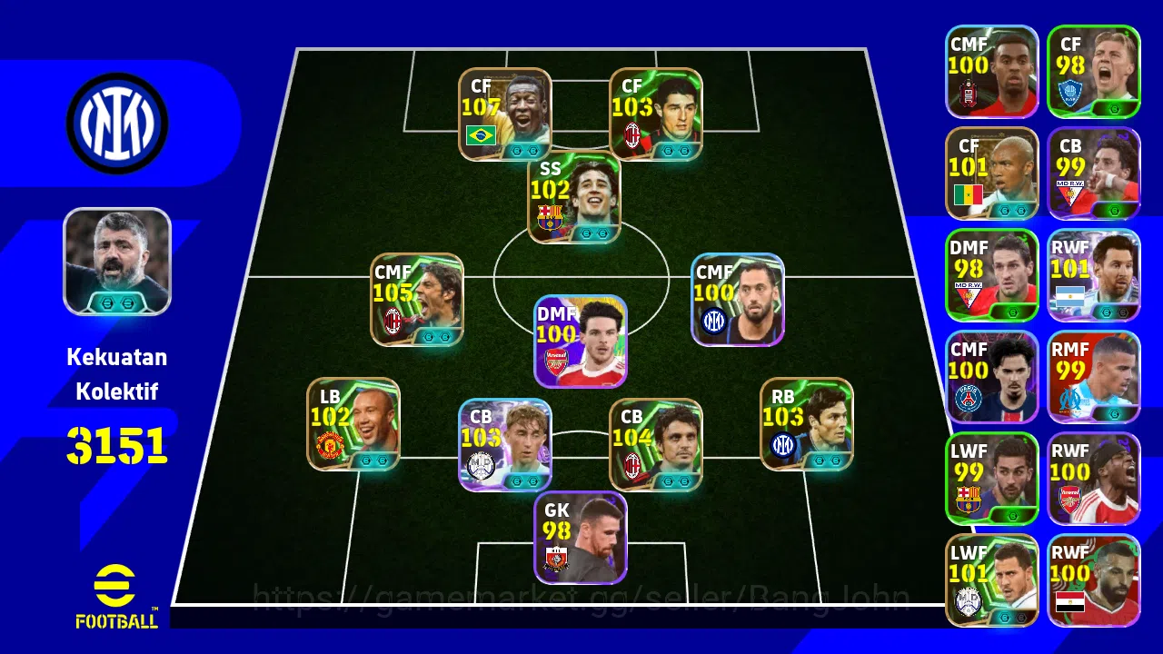 Power 3151 | Krkic Epic DB | Zanetti Epic DB | Massaro Epic DB | Huijsen Show Time | EFB513B eFootball Others Power 3151 | Krkic Epic DB | Zanetti Epic DB | Mas image 1