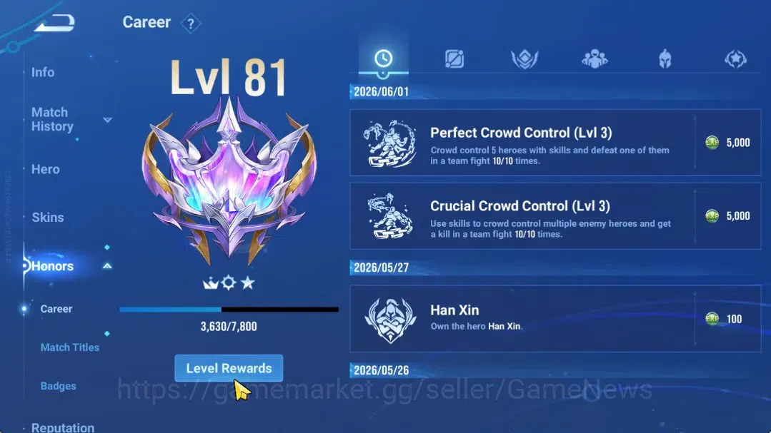 Honor of Kings Accounts Hero112 Skin110|Limited Kongming,Sanxingdui HouYi, image 7