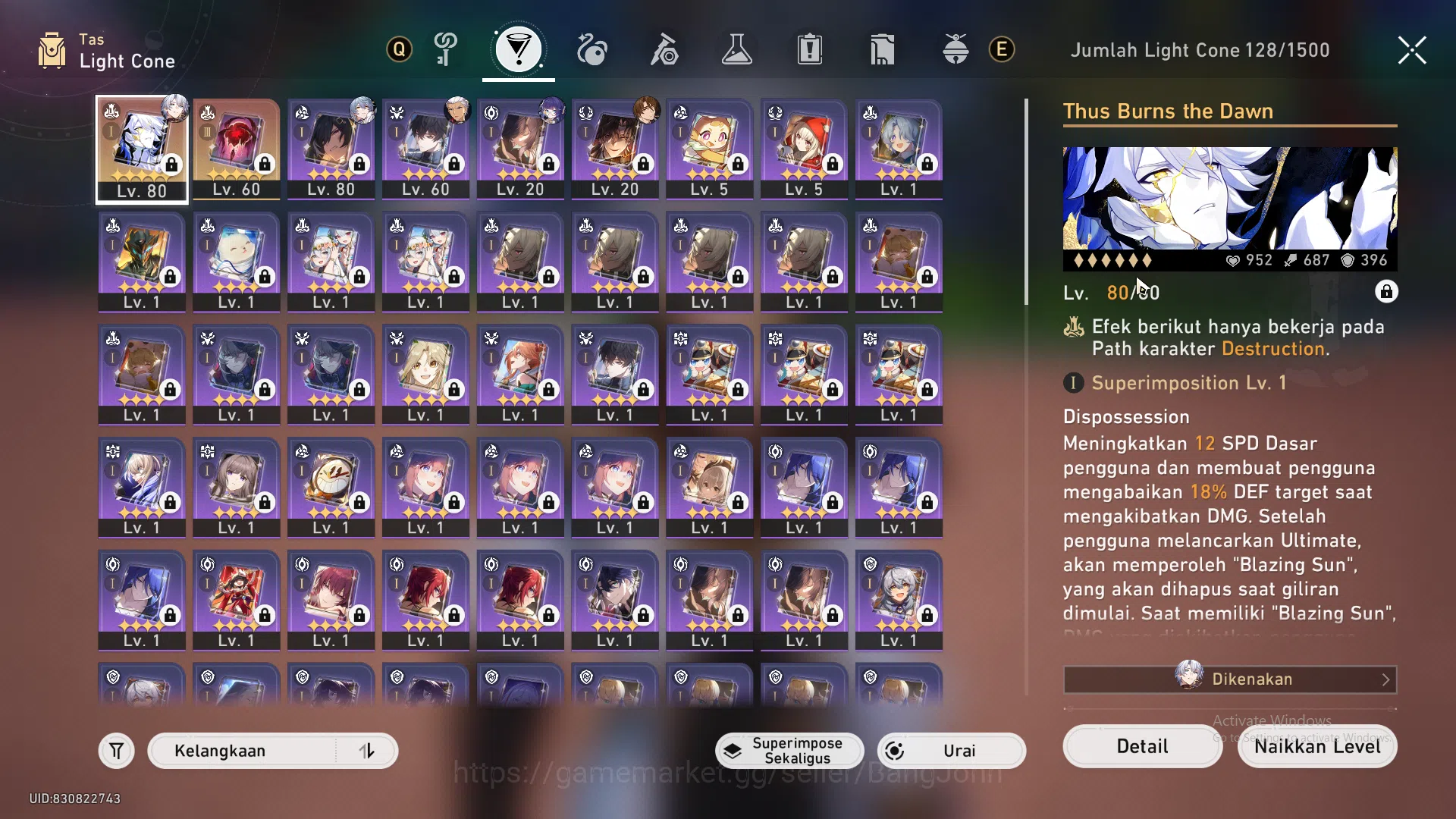 Honkai Star Rail Accounts ASIA|TL 65|8 limit|Phainon E4+sign,DanHeng PT,Sund image 6