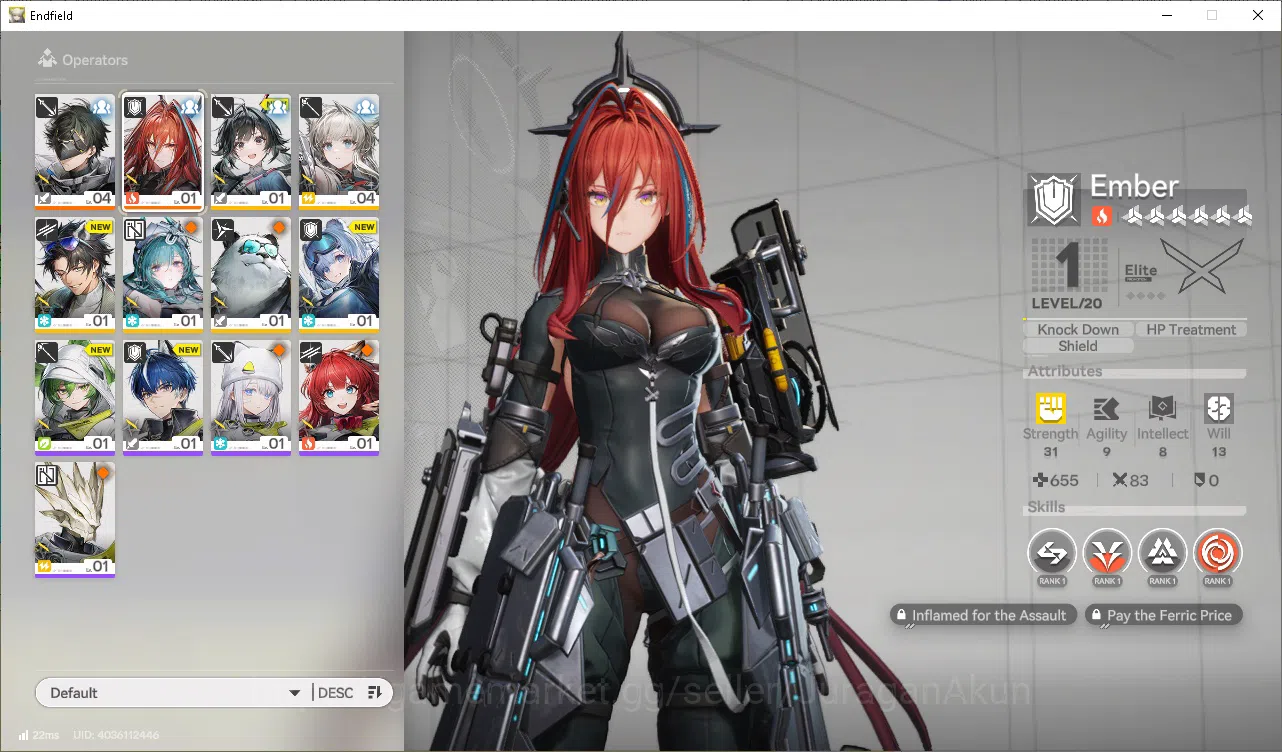 Arknights: Endfield Accounts Asia|Fresh starter Ember + 6SR Character|Day 2 Log image 1