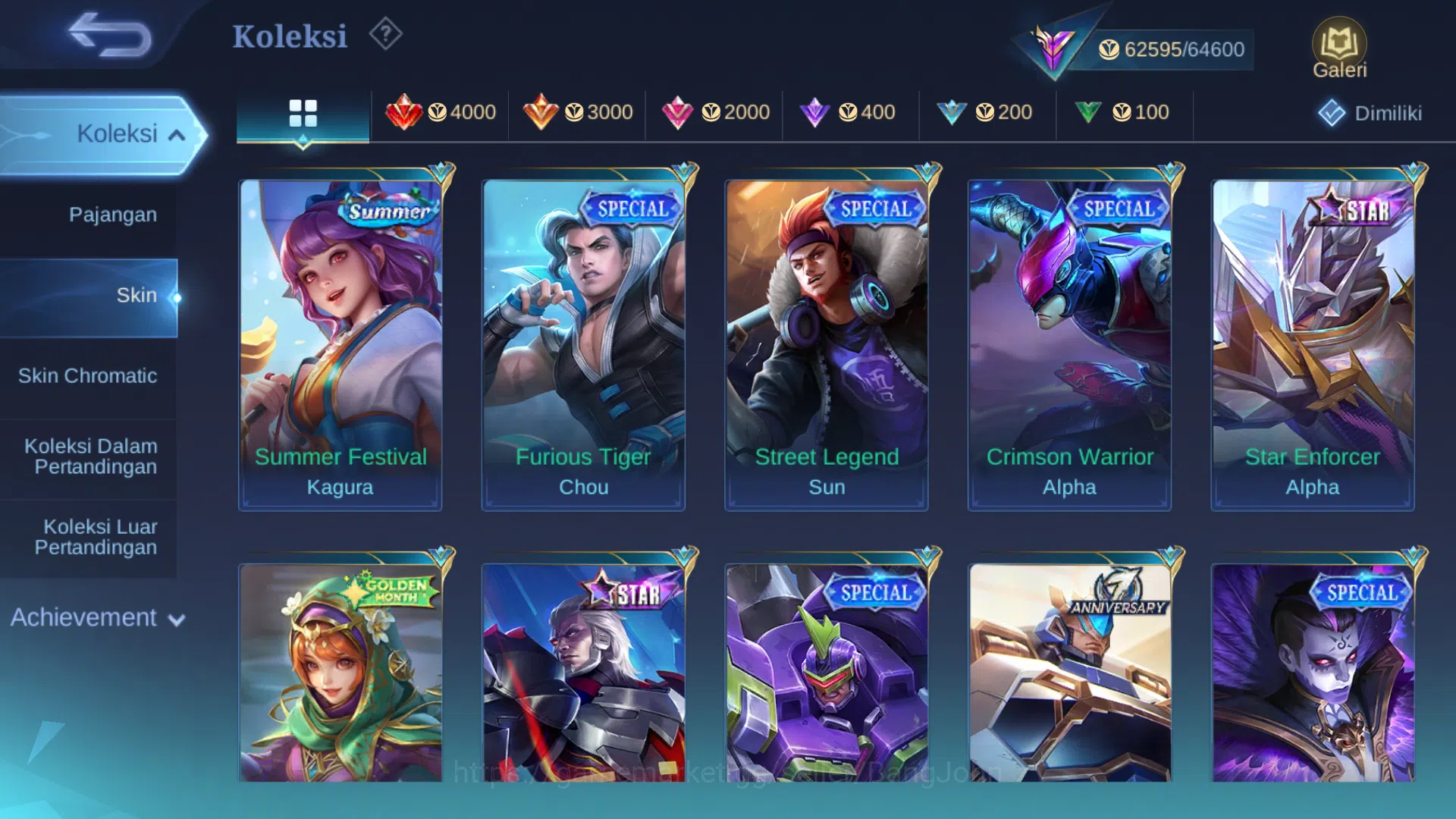 Mobile Legends: Bang Bang Accounts Hero 107 | Skin 225 | Legend Franco | Prime Grange image 10