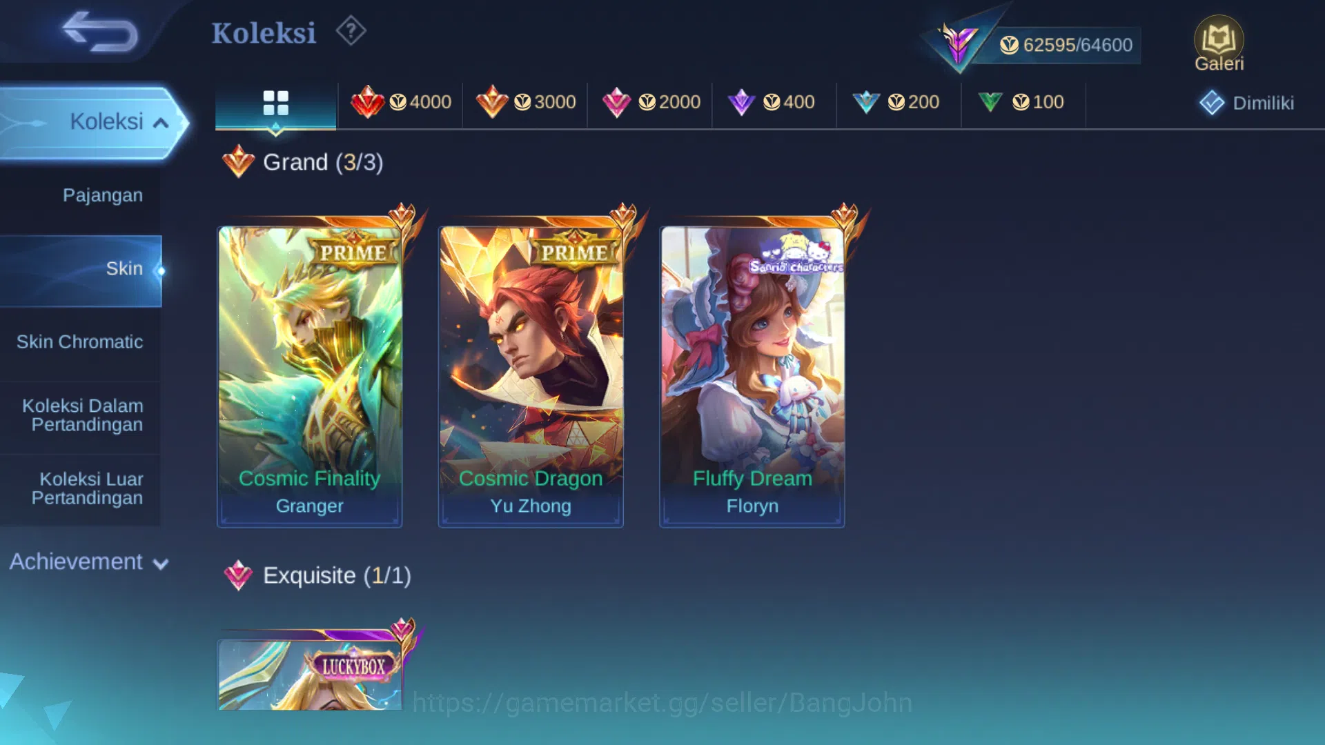 Mobile Legends: Bang Bang Accounts Hero 107 | Skin 225 | Legend Franco | Prime Grange image 4