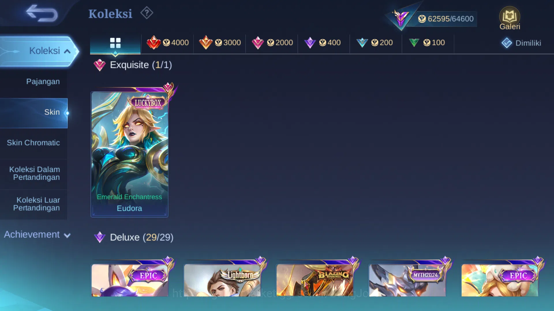 Mobile Legends: Bang Bang Accounts Hero 107 | Skin 225 | Legend Franco | Prime Grange image 5
