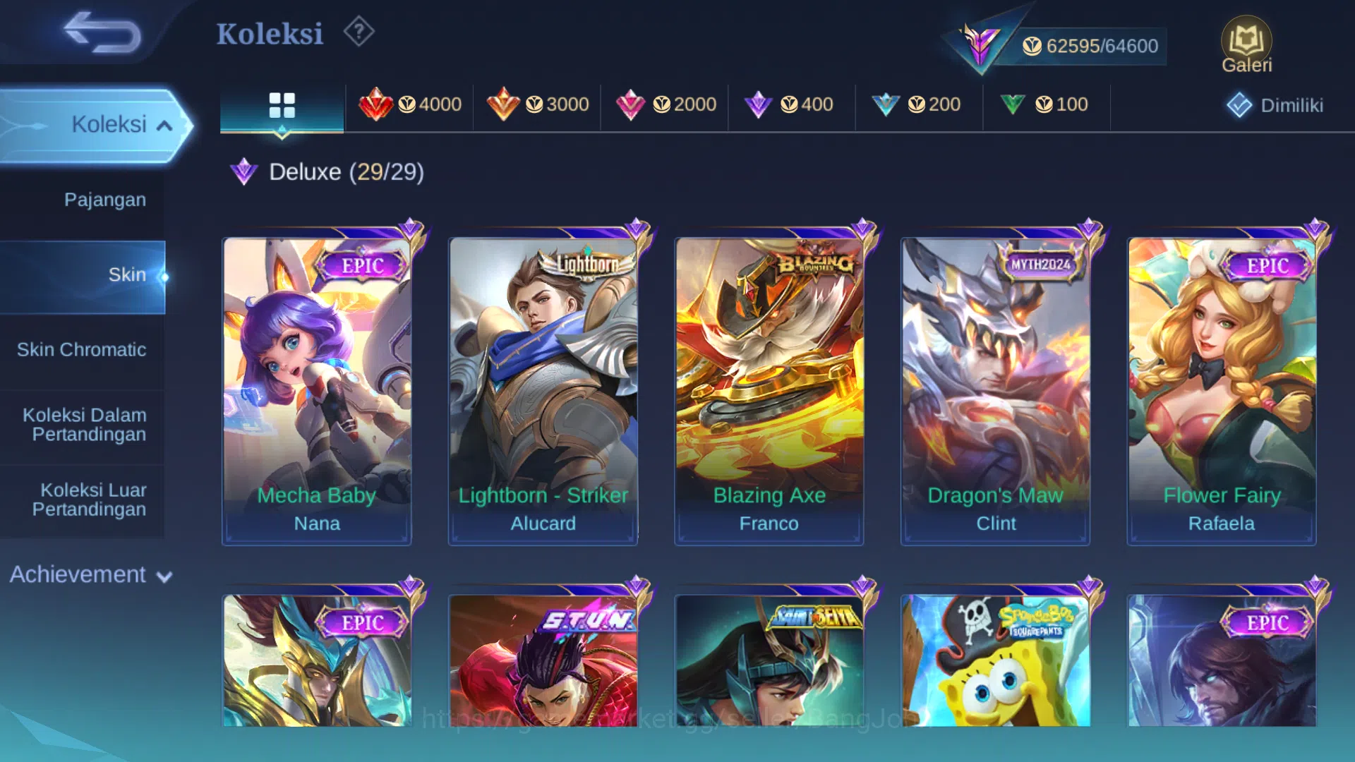Mobile Legends: Bang Bang Accounts Hero 107 | Skin 225 | Legend Franco | Prime Grange image 6
