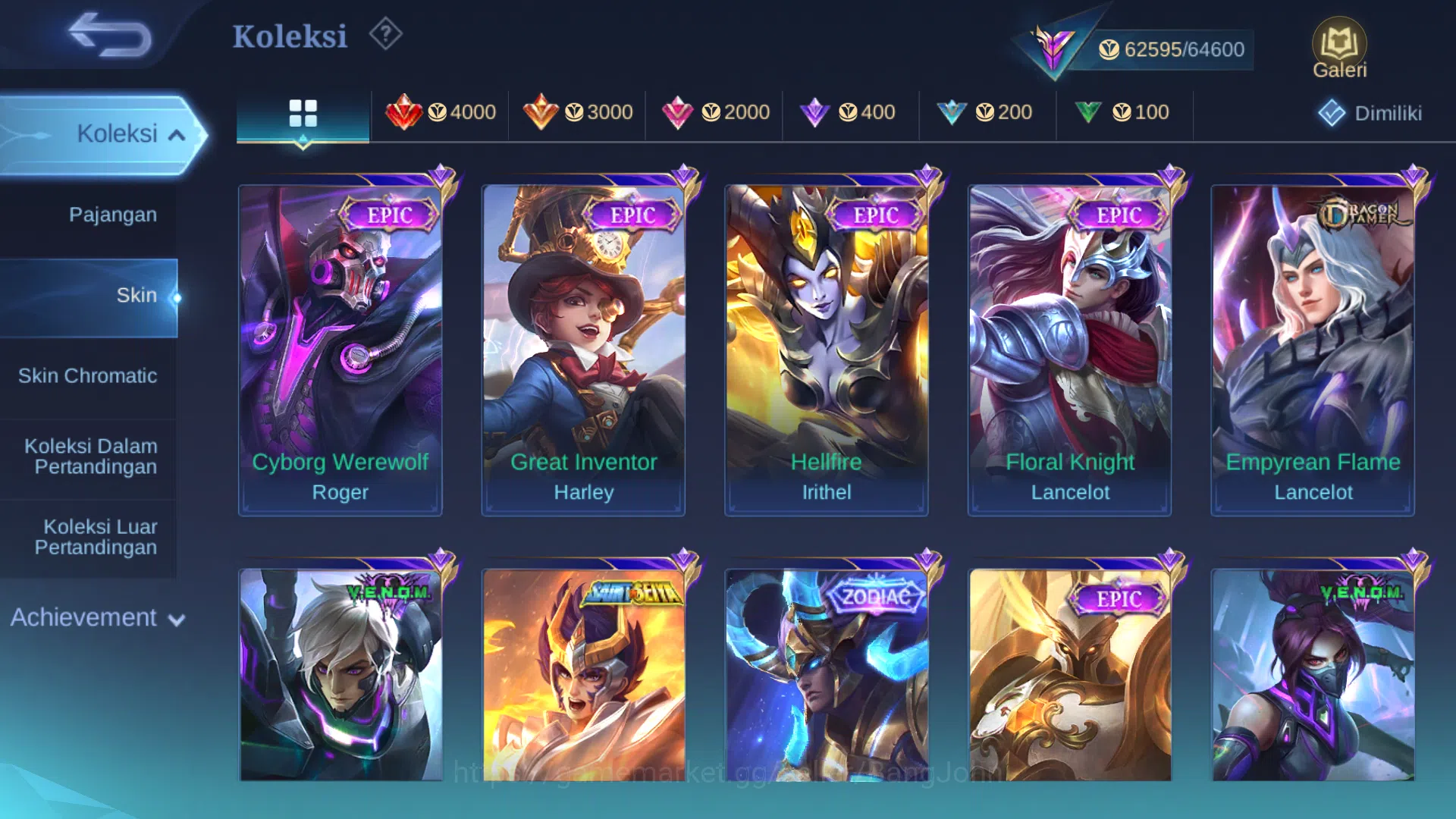Mobile Legends: Bang Bang Accounts Hero 107 | Skin 225 | Legend Franco | Prime Grange image 7