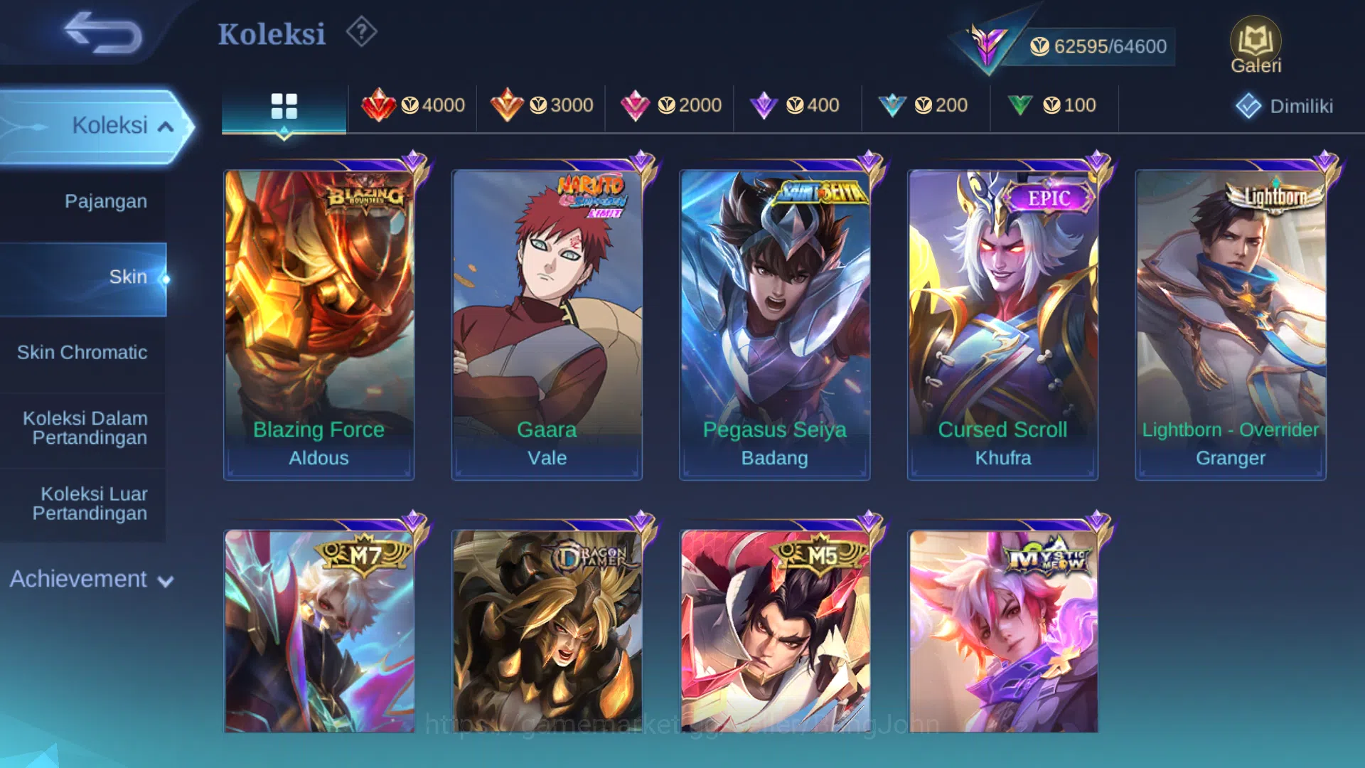 Mobile Legends: Bang Bang Accounts Hero 107 | Skin 225 | Legend Franco | Prime Grange image 8