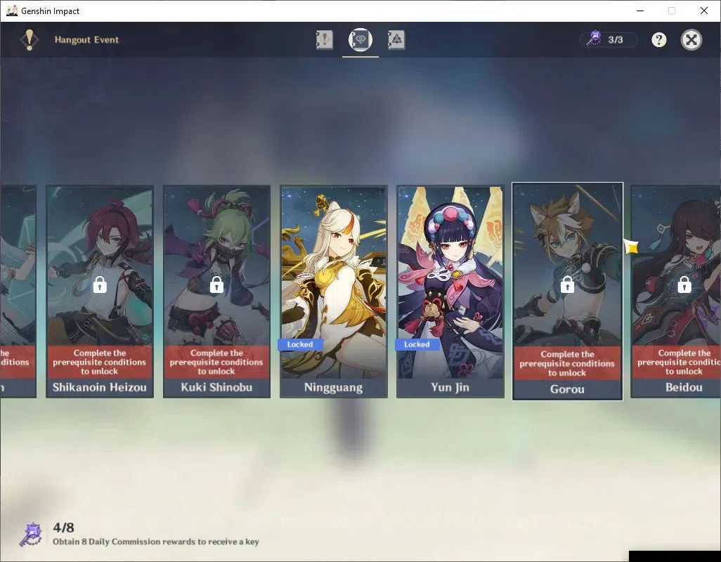 Genshin Impact Accounts Mid Game ASIA |AR47 |PremTeam Raiden |6 Limit + 1 (*5 WP) |Raiden+sign,Kazuha,Nahida,Yelan,Zhongli 16
