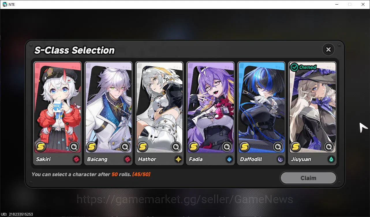 Neverness to Everness Accounts GLOBAL NA|HL 3| 2 SSR Limited Nanally, Jiuyuan |6  image 6