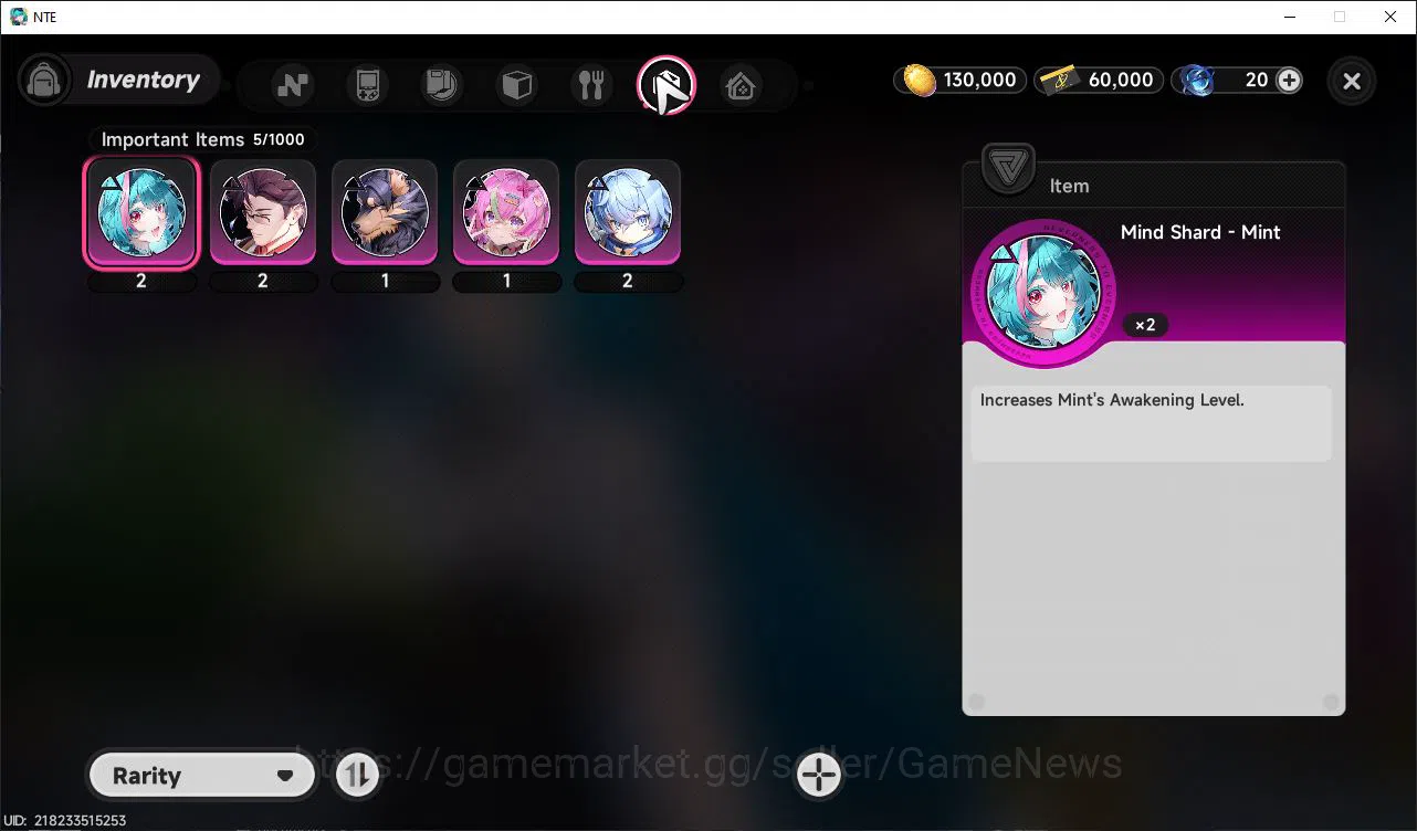 Neverness to Everness Accounts GLOBAL NA|HL 3| 2 SSR Limited Nanally, Jiuyuan |6  image 9