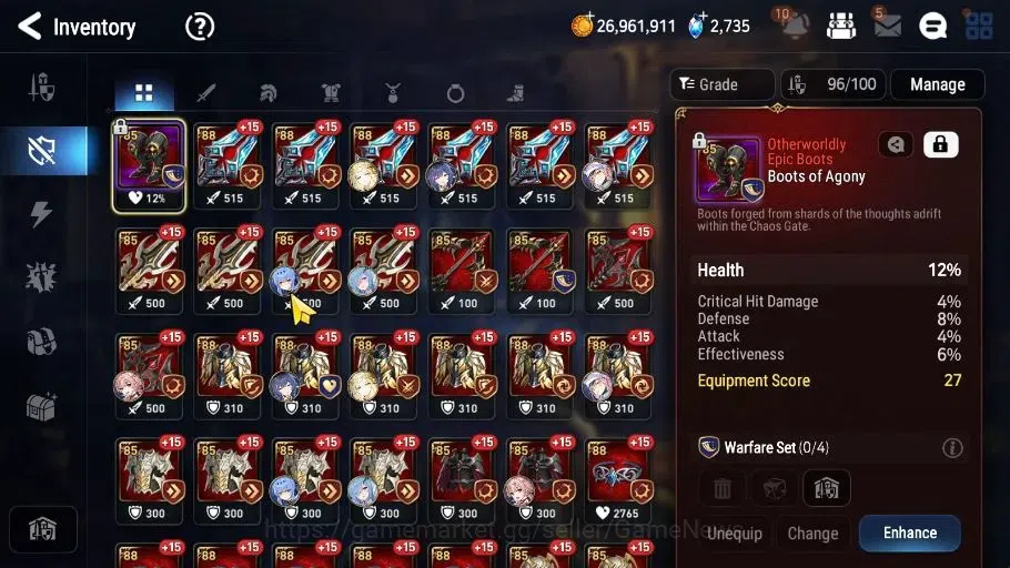 Epic Seven Accounts High-End GLOBAL Unverif|New Era|5 ML(MOTS Iseria,LW Peira,DB Senya,NC Landy,H Lua)+AS Flan|PoH ON+Bless 10