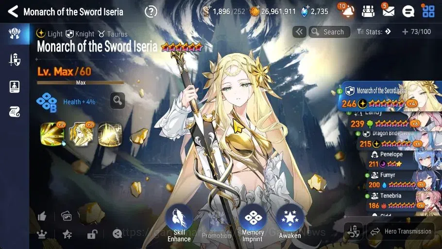 Epic Seven Accounts High-End GLOBAL Unverif|New Era|5 ML(MOTS Iseria,LW Peira,DB Senya,NC Landy,H Lua)+AS Flan|PoH ON+Bless 19