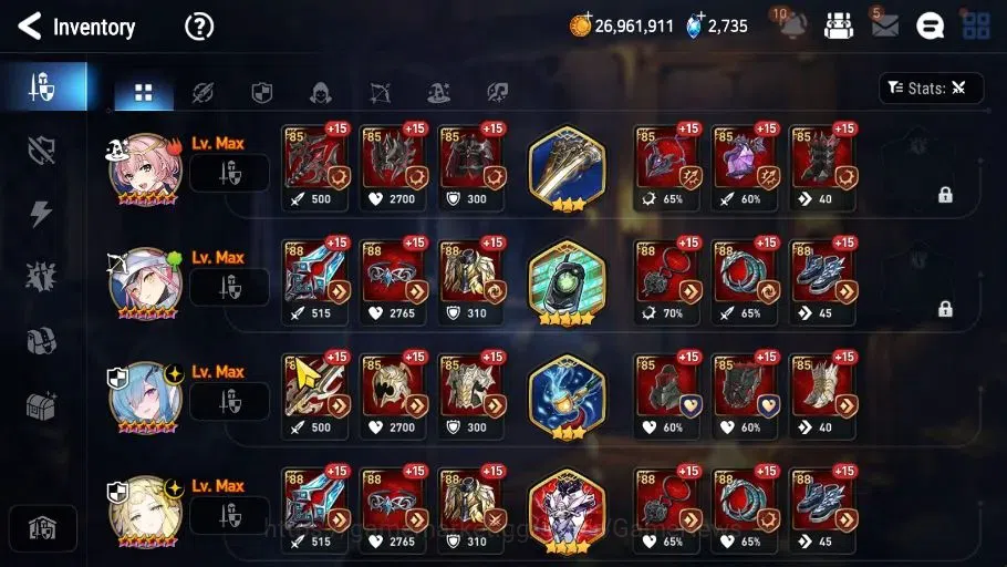 Epic Seven Accounts High-End GLOBAL Unverif|New Era|5 ML(MOTS Iseria,LW Peira,DB Senya,NC Landy,H Lua)+AS Flan|PoH ON+Bless 9