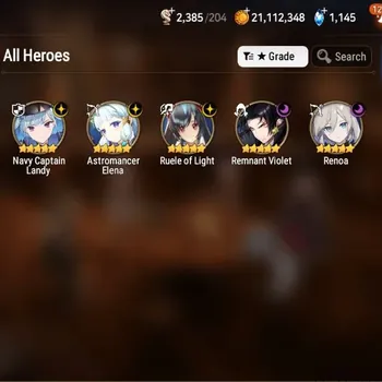 Epic Seven Accounts Starter Global Unverif|5 ML(RoL,NC.Landy,R.Violet,Etc)+Haru,Etc.|PoH+BLESS ON|Theater Fresh
