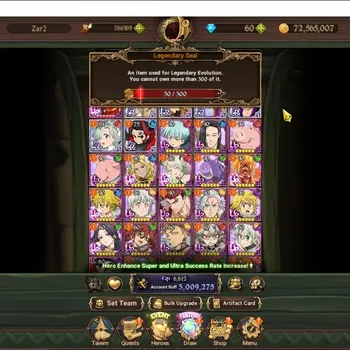 The Seven Deadly Sins: Grand Cross Accounts Others GLOBAL|3M CC|6 LR, 11 UR +Collab