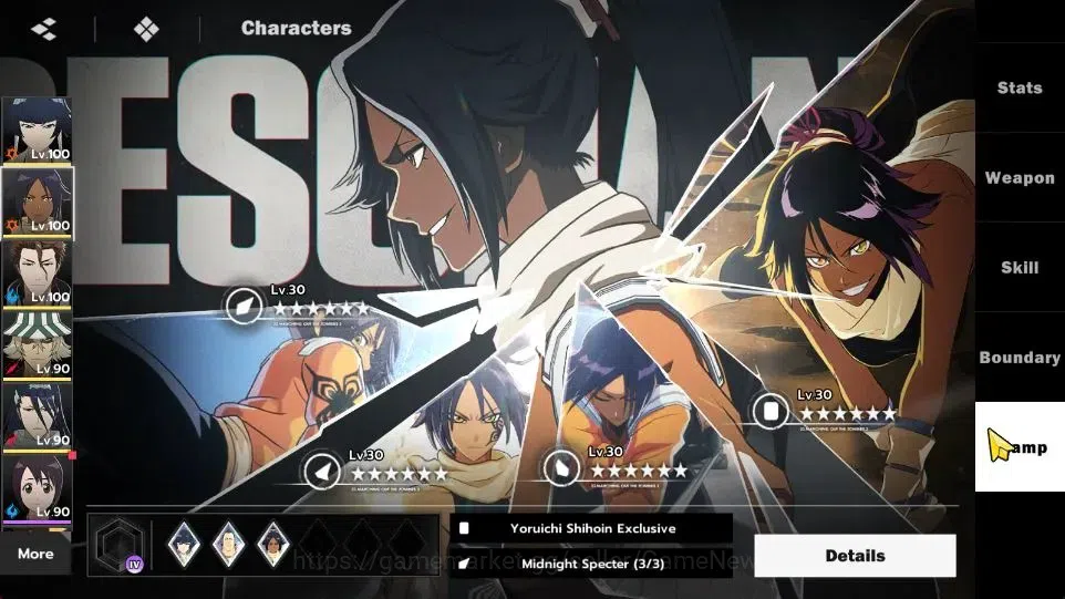 BLEACH: Soul Resonance Accounts NuverseSEA|LV 71|9 SSR [SoiFon,Yoruichi,Aizen,Urah image 10