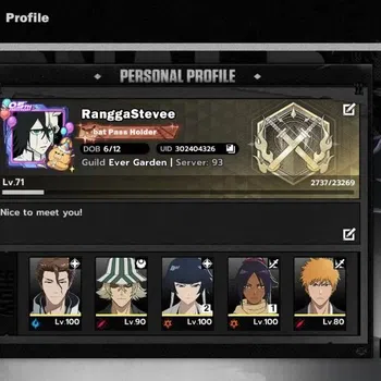 BLEACH: Soul Resonance Accounts NuverseSEA|LV 71|9 SSR [SoiFon,Yoruichi,Aizen,Urah image 1