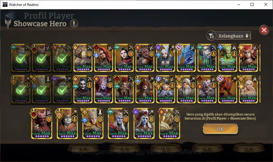Watcher of Realms Accounts GLOBAL 50x|9,7M Power|10 Lord[ValderonA4,ParetusA1 image 5