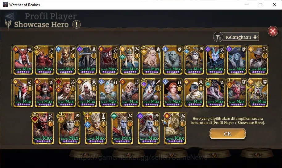 Watcher of Realms Accounts GLOBAL 50x|9,7M Power|10 Lord[ValderonA4,ParetusA1 image 6