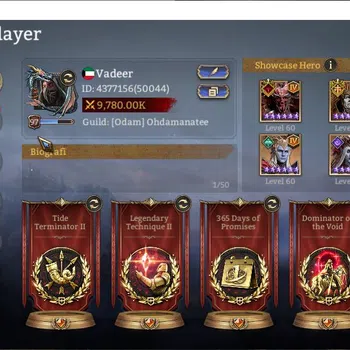 Watcher of Realms End-Game GLOBAL 50x|9,7M Power|10 Lord[ValderonA4,ParetusA1 image 1