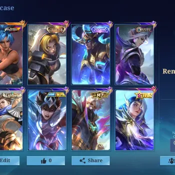 Mobile Legends: Bang Bang Accounts Collector Hero 110|Skin 182|Emblem MAX|KOF Karina,CC Natalia,Annual Lesley,Zodiac