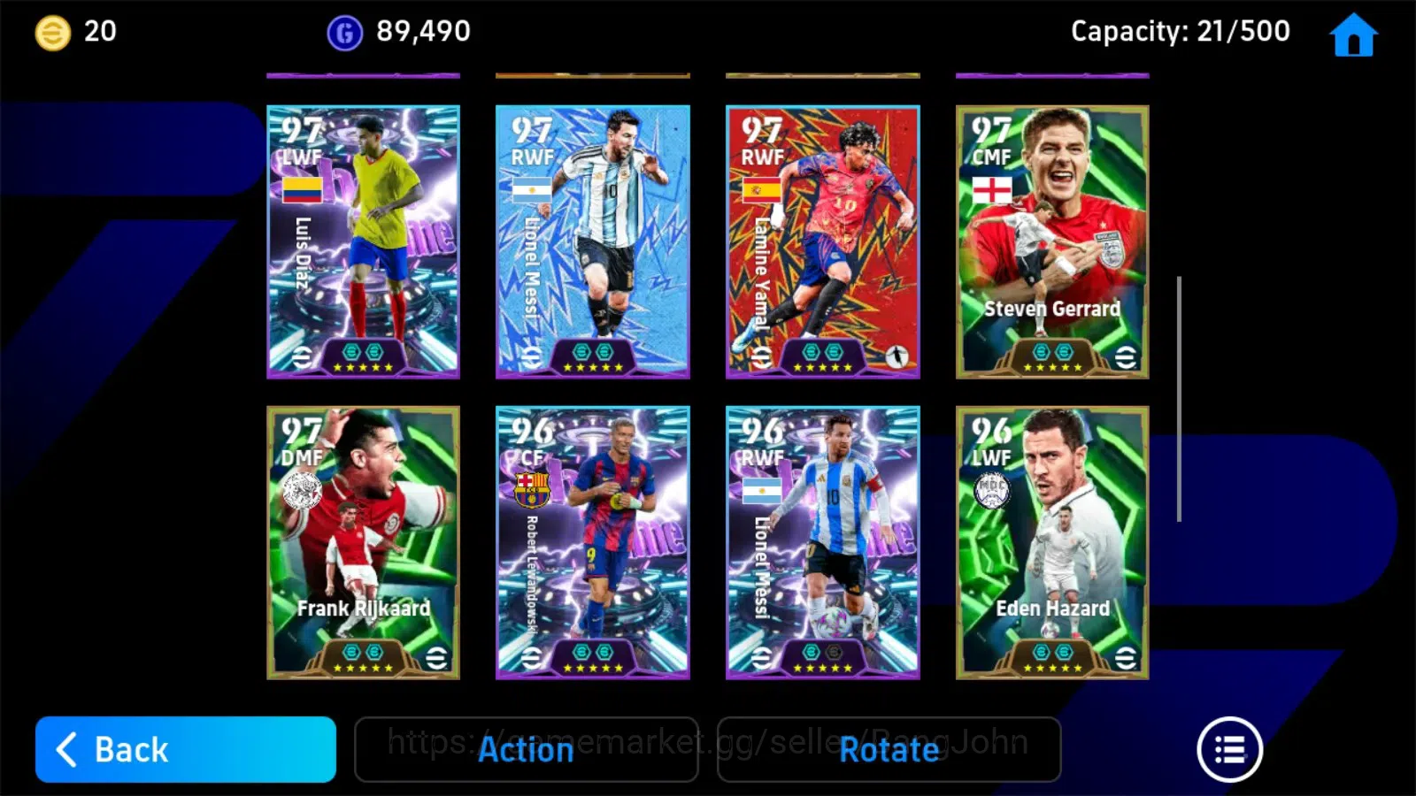 eFootball Accounts Mobile|PW 3193|Romario Epic,Rivaldo BigT,Marcelo N image 2