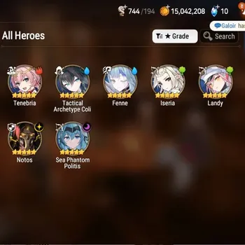 Epic Seven Accounts Starter Global Unverif|Fresh Starter|2ML(Notos,SPPolitis)+5*5 RGB|PoH+Bless ON|E1 3/12|1x 4-5* Hero