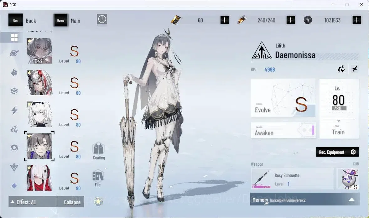 Punishing: Gray Raven Accounts ASIA | Lv80|[S Crepuscule,S Lucia CW,S Pyroath,S O image 10