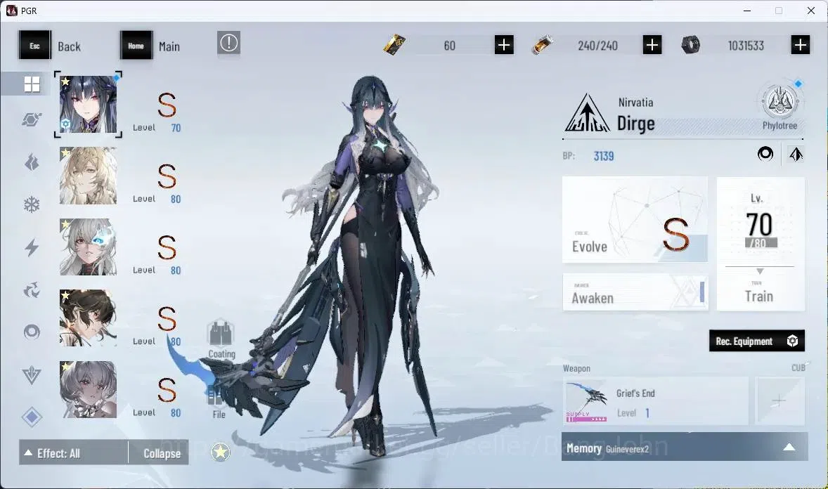 Punishing: Gray Raven Accounts ASIA | Lv80|[S Crepuscule,S Lucia CW,S Pyroath,S O image 3
