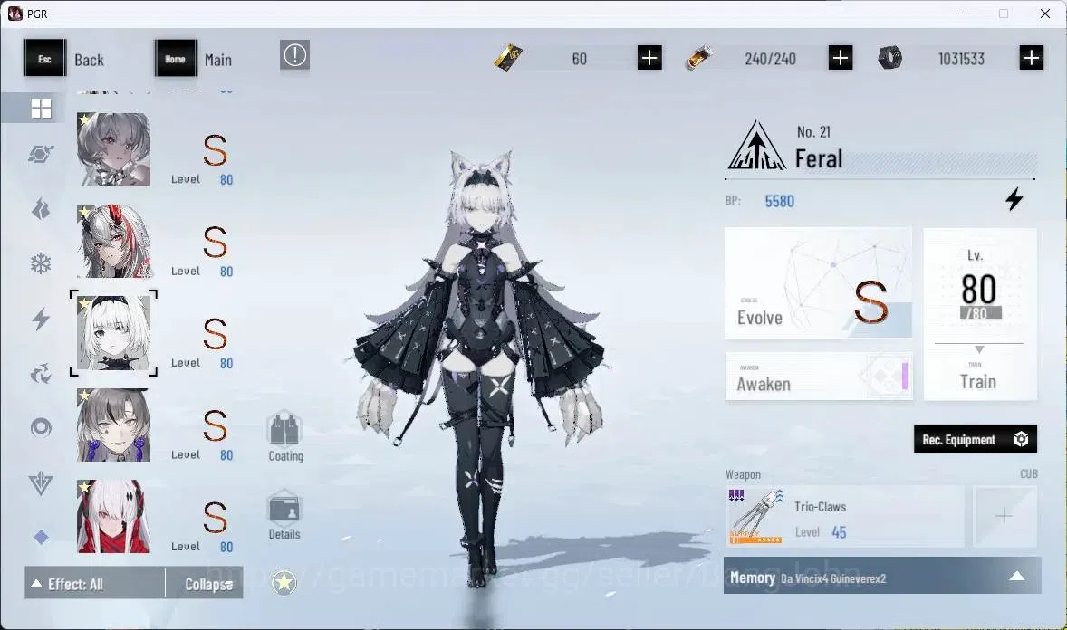 Punishing: Gray Raven Accounts ASIA | Lv80|[S Crepuscule,S Lucia CW,S Pyroath,S O image 9