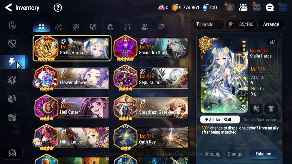 Epic Seven Accounts Mid-Tier GLOBAL Unverif|4 ML(LR Krau,PC Flan,DJ Basar,MA Ken)+Ravi,Brieg|PoH+Bles ON|5,3K Energy+13K 10