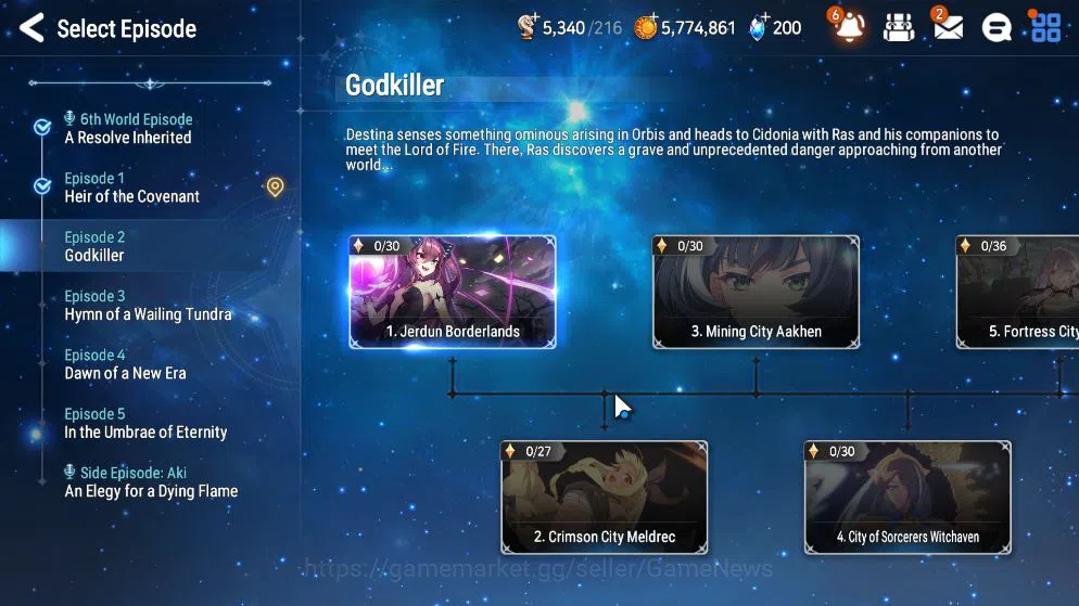Epic Seven Accounts Mid-Tier GLOBAL Unverif|4 ML(LR Krau,PC Flan,DJ Basar,MA Ken)+Ravi,Brieg|PoH+Bles ON|5,3K Energy+13K 13