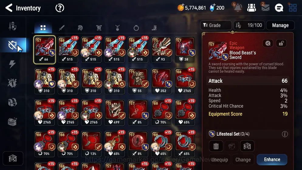 Epic Seven Accounts Mid-Tier GLOBAL Unverif|4 ML(LR Krau,PC Flan,DJ Basar,MA Ken)+Ravi,Brieg|PoH+Bles ON|5,3K Energy+13K 9