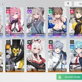 Chaos Zero Nightmare Accounts Global|Lv 41|6 SSR|Sereniel,Adelheid,Yuki,VeronicaM1,Tenebria,Mei Lin|12