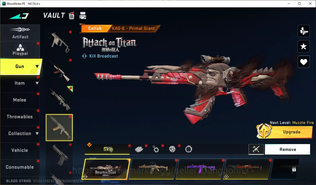 Blood Strike Accounts ASIA|COLLAB=KAG-6|ULTRA=AR97,UMP45 MORE DETAIL CEK image 8
