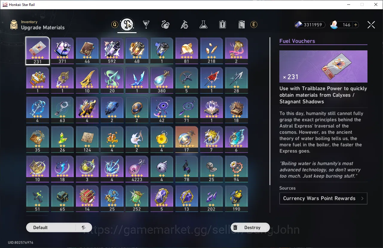 Honkai Star Rail Accounts ASIA|TL 68||10 limit|Castorice+sign,Tribbie+sign,T image 6