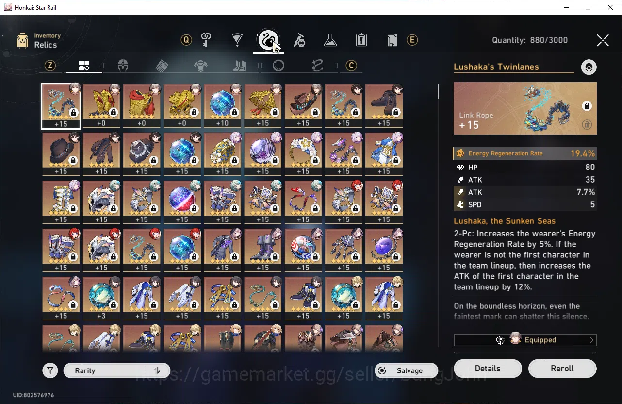 Honkai Star Rail Accounts ASIA|TL 68||10 limit|Castorice+sign,Tribbie+sign,T image 7