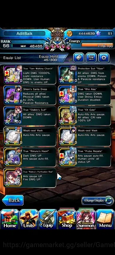 Grand Summoners Accounts End-Game Global|Rank 56|14 Ascend+3 12