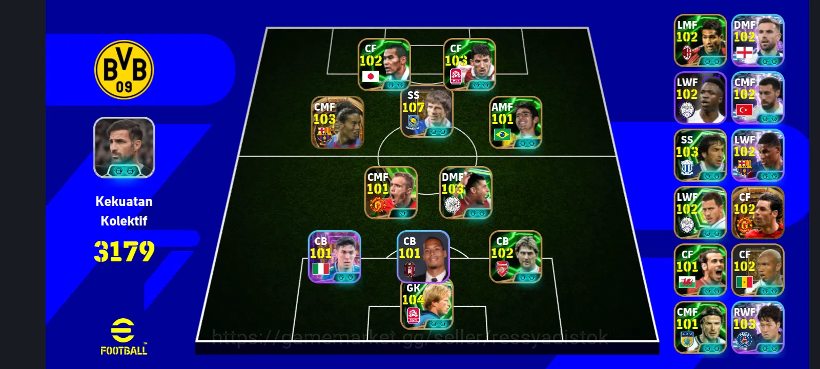 eFootball Accounts Meta Player EFOOTBALL 2026 | GIANFRANCO ZOLA, BT RONALDINHO, ROY MAKAAY, BT RUUD VAN NISTERLOOY,N 1