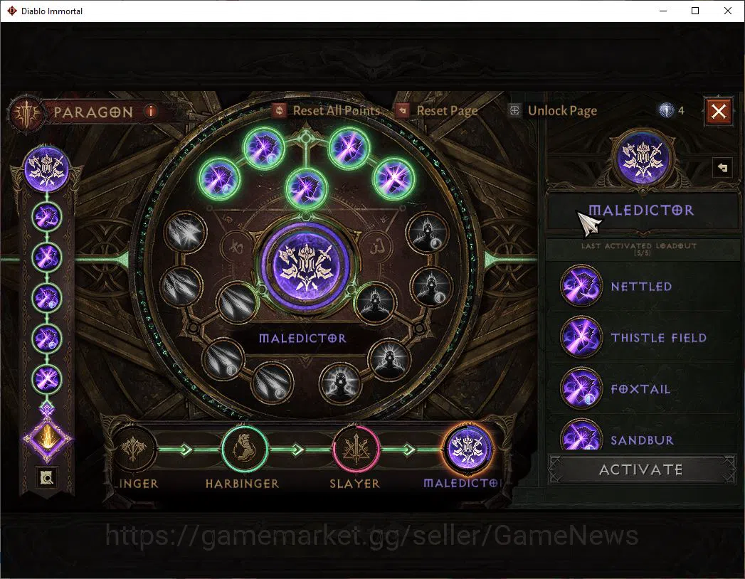 Diablo Immortal Accounts SEA-Izual|Change Server ON|Lv60(608)|Wizard|CR 34k image 16